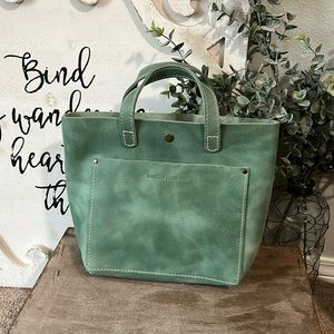 Portland Leather goods, cucumber, mini Crossbody